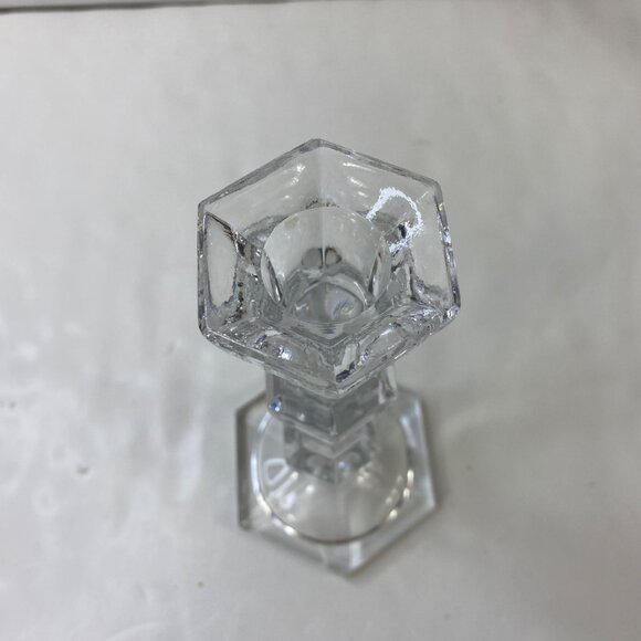 Imperial Genuine Set 2 Lead Crystal 7" Candlestick Holders No. 692-7 - Picture 3 of 8